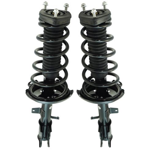 Toyota Highlander Venza Rear Driver & Passenger Side 2 Piece Strut & Spring Assembly Set TRQ SCA57372