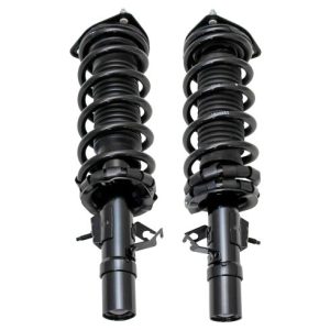 2004-06 Infiniti G35 All Wheel Drive Front Driver & Passenger Side 2 Piece Shock & Spring Assembly Set TRQ SCA72819