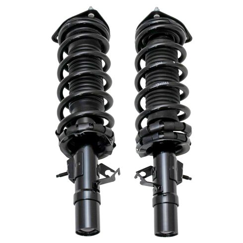 2004-06 Infiniti G35 All Wheel Drive Front Driver & Passenger Side 2 Piece Shock & Spring Assembly Set TRQ SCA72819