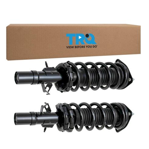 2004-06 Infiniti G35 All Wheel Drive Front Driver & Passenger Side 2 Piece Shock & Spring Assembly Set TRQ SCA72819