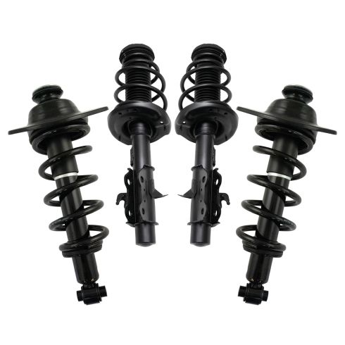 2013-15 Chevrolet Camaro Front & Rear 4 Piece Complete Strut Assembly & Shock Absorber Kit TRQ SKA71051