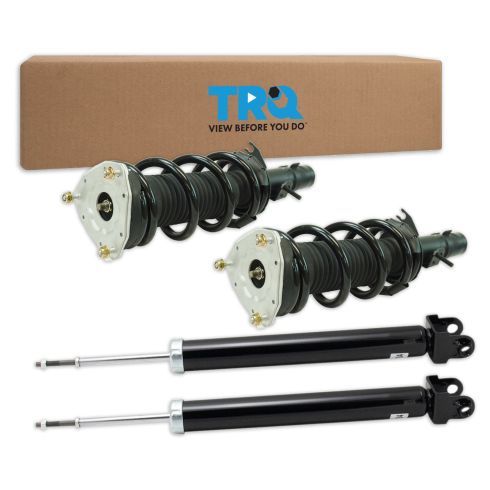 Infiniti G25 G35 G37 Q40 Front & Rear 4 Piece Complete Strut Assembly & Shock Absorber Kit TRQ SKA50804