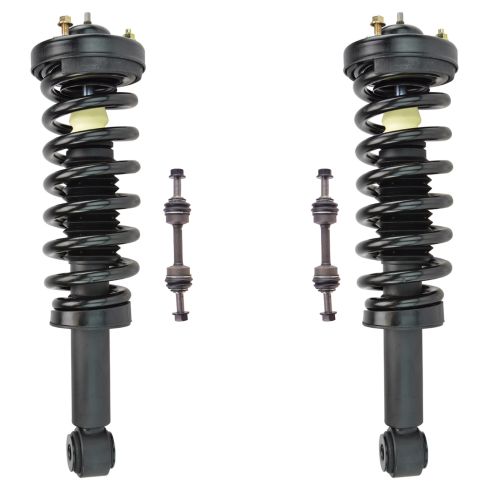 2009-13 Ford F150 Truck Rear Wheel Drive Front 4 Piece Suspension Kit TRQ SCA71222