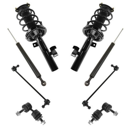 2010-13 Mazda 3 Front & Rear 8 Piece Suspension Kit TRQ SCA67119
