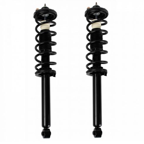 2004-08 Acura TSX Rear Driver & Passenger Side 2 Piece Shock & Spring Assembly Set TRQ SCA35283