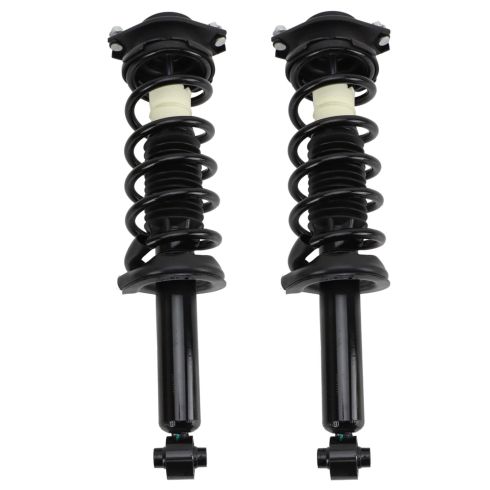 2013-14 Subaru Outback Rear Driver & Passenger Side 2 Piece Shock & Spring Assembly Set TRQ SCA84831