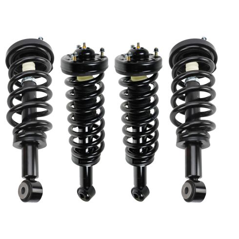 Ford Expedition Lincoln Navigator Front & Rear 4 Piece Complete Strut Assembly & Shock Absorber Kit TRQ SCA39222