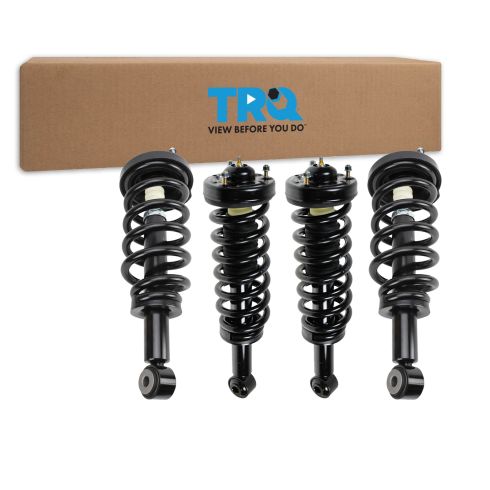 Ford Expedition Lincoln Navigator Front & Rear 4 Piece Complete Strut Assembly & Shock Absorber Kit TRQ SCA39222