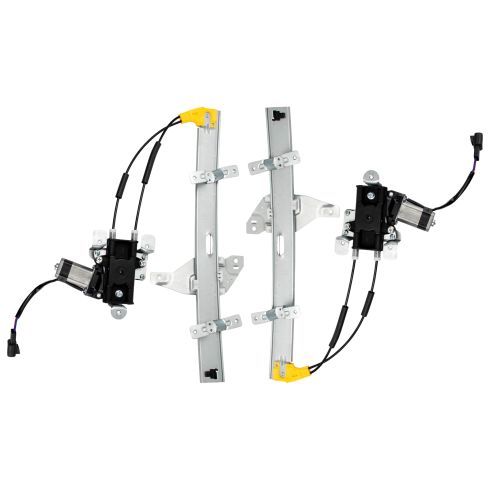 Buick Century Regal Olds Intrigue Front Driver & Passenger Side Power 2 Piece Power Window Motor & Regulator Assembly Set TRQ WRA50128