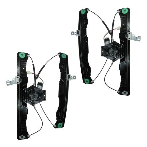 Ford Mercury Front Driver & Passenger Side Power 2 Piece Power Window Motor & Regulator Assembly Set TRQ WRA50158