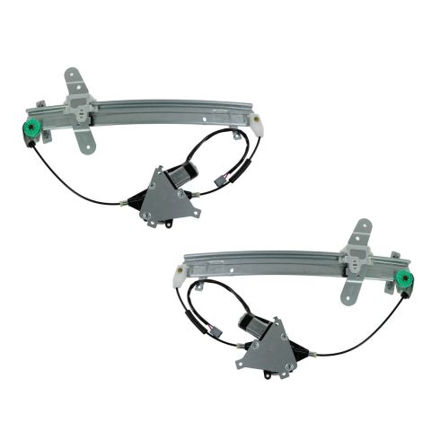 Ford Mercury Front Driver & Passenger Side Power 2 Piece Power Window Motor & Regulator Assembly Set TRQ WRA50165
