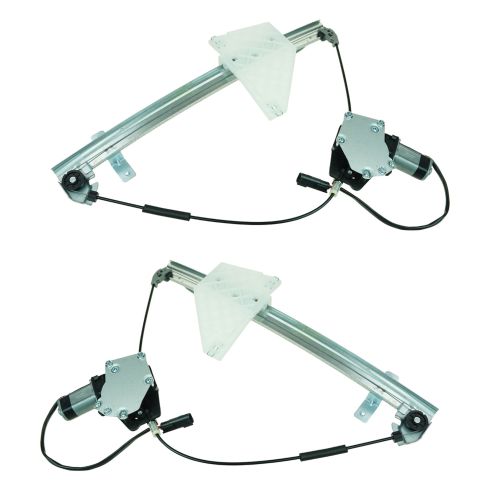 2001-04 Jeep Grand Cherokee Rear Driver & Passenger Side 2 Piece Power Power Window Motor & Regulator Assembly Set TRQ WRA50195