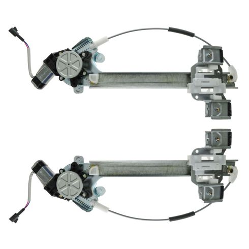 2000-05 Buick LeSabre Rear Driver & Passenger Side 2 Piece Power Power Window Motor & Regulator Assembly Set TRQ WRA50220