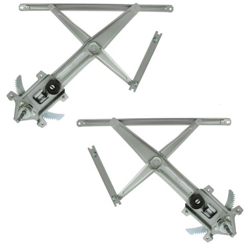 Chevrolet GMC Isuzu Front Driver & Passenger Side Manual 2 Piece Window Regulator Set TRQ WRA50298