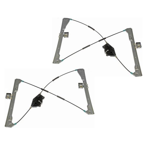 VW Beetle Front Driver & Passenger Side Power 2 Piece Window Regulator Set TRQ WRA50315