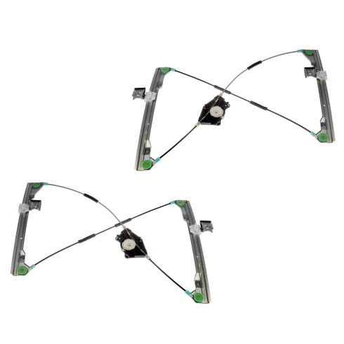 VW Beetle Front Driver & Passenger Side Power 2 Piece Window Regulator Set TRQ WRA50315