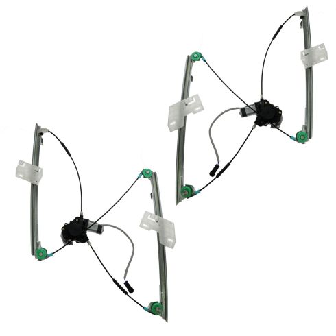 1995-99 Dodge Neon Plymouth Neon Front Driver & Passenger Side Power 2 Piece Power Window Motor & Regulator Assembly Set TRQ WRA50355