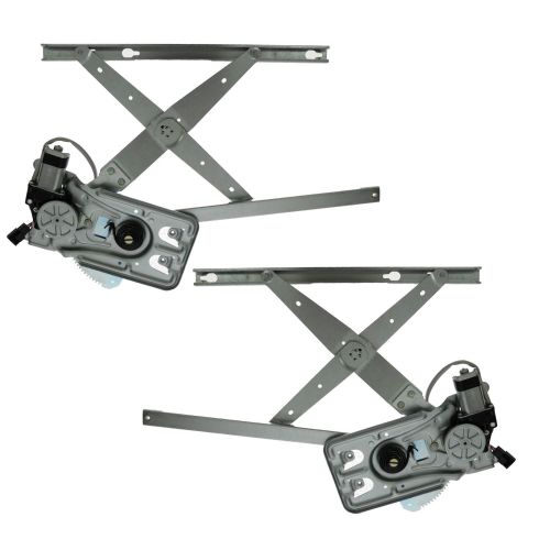 Dodge Chrysler Front Driver & Passenger Side Power 2 Piece Power Window Motor & Regulator Assembly Set TRQ WRA50372