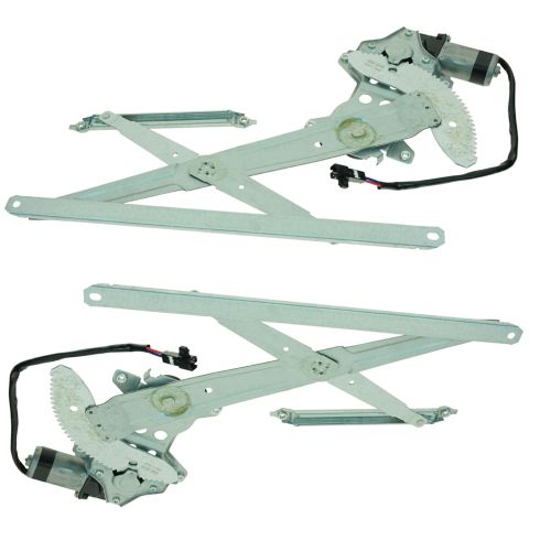 Toyota Tundra Front Driver & Passenger Side Power 2 Piece Power Window Motor & Regulator Assembly Set TRQ WRA50522