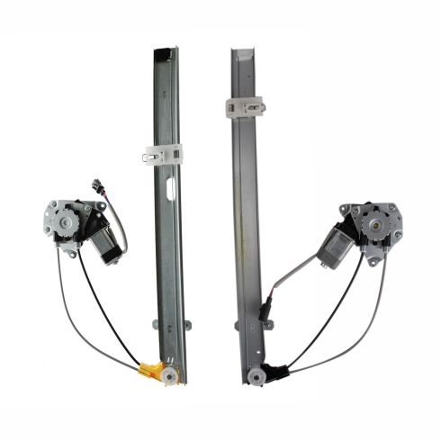 Jeep Liberty Rear Driver & Passenger Side Power 2 Piece Power Window Motor & Regulator Assembly Set TRQ WRA50670