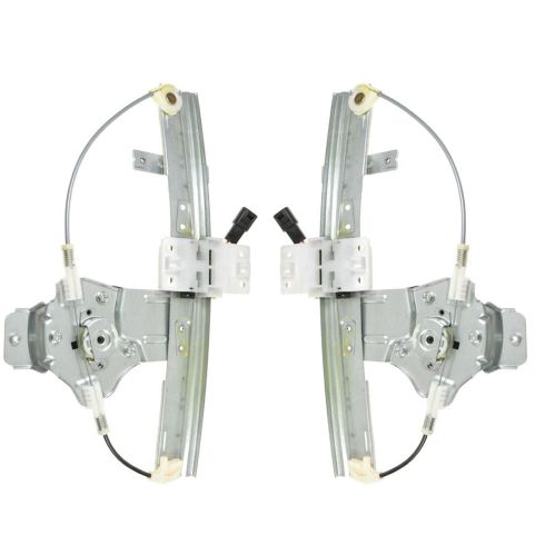 Chevrolet Cobalt Saturn Ion Rear Driver & Passenger Side Power 2 Piece Power Window Motor & Regulator Assembly Set TRQ WRA50709