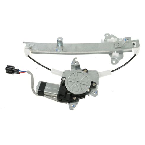 Nissan Altima Maxima Rear Driver & Passenger Side Power 2 Piece Power Window Motor & Regulator Assembly Set TRQ WRA50728