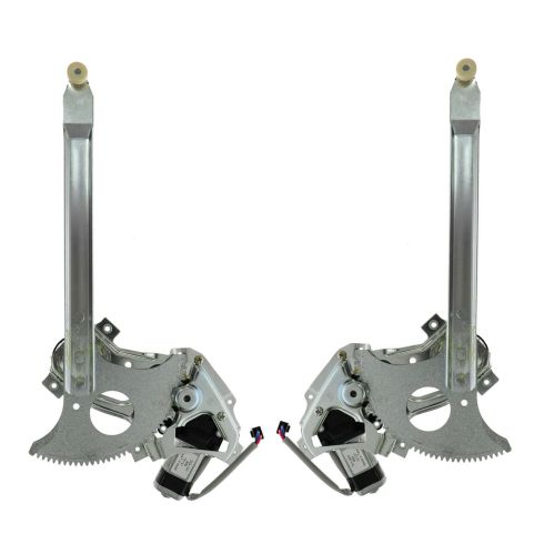 Chevrolet GMC Olds Front Driver & Passenger Side Power 2 Piece Power Window Motor & Regulator Assembly Set TRQ WRA50794