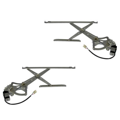 Toyota Tundra Front Driver & Passenger Side Power 2 Piece Power Window Motor & Regulator Assembly Set TRQ WRA50795