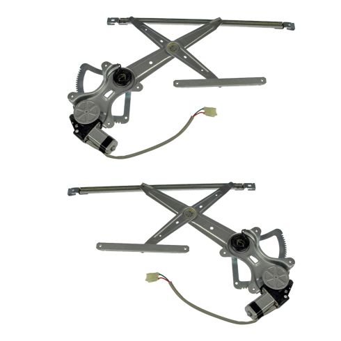 Toyota Tundra Front Driver & Passenger Side Power 2 Piece Power Window Motor & Regulator Assembly Set TRQ WRA50795