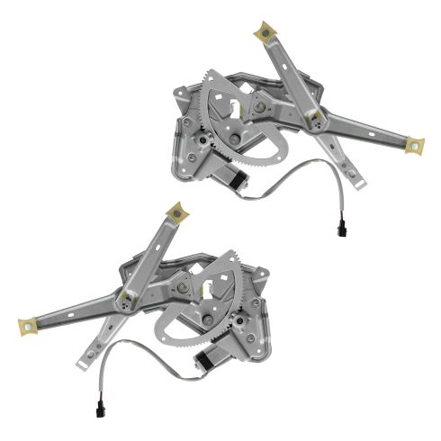 BMW 525i 530i 535i 540i M5 Rear Driver & Passenger Side Power 2 Piece Power Window Motor & Regulator Assembly Set TRQ WRA50889