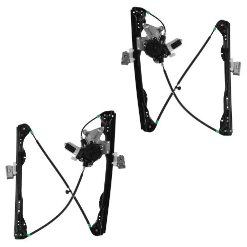 Ford Focus Front Driver & Passenger Side Power 2 Piece Power Window Motor & Regulator Assembly Set TRQ WRA50985