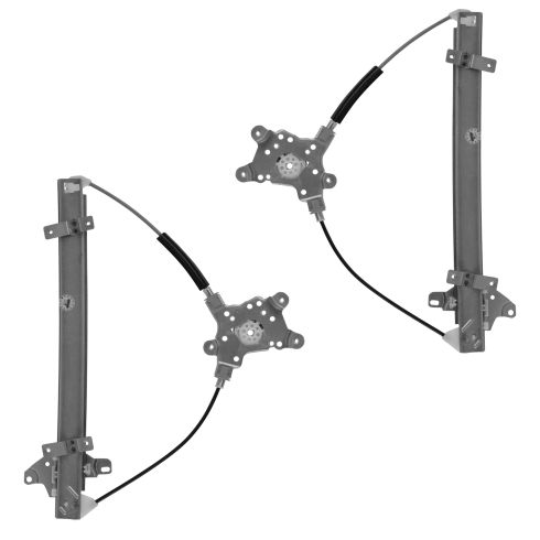 2003-06 Mitsubishi Outlander Front Driver & Passenger Side 2 Piece Power Window Regulator Set TRQ WRA51018