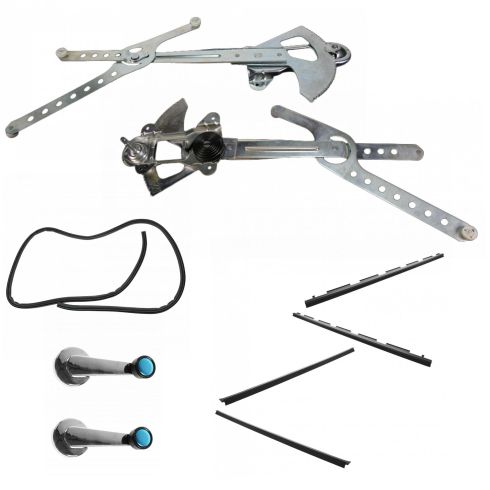 Chevrolet GMC Front Manual 10 Piece Window Regulator Kit DIY Solutions WIN01378