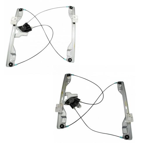 Ford Front Driver & Passenger Side Power 2 Piece Window Regulator Set TRQ WRA65387