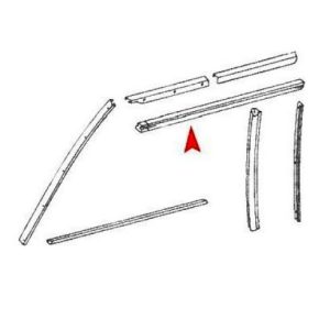 Mercedes Benz 380SL 450SL 560SL Front Passenger Side Roofrail Weatherstrip Seal URO 107 720 1078