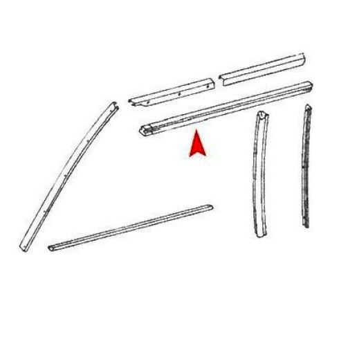 Mercedes Benz 380SL 450SL 560SL Front Passenger Side Roofrail Weatherstrip Seal URO 107 720 1078
