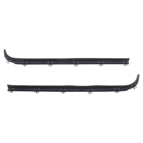1975-91 Ford Front Driver & Passenger Side 2 Piece Door Window Belt Weatherstrip Kit Fairchild Automotive KF2013