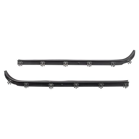 1975-91 Ford Front Driver & Passenger Side 2 Piece Door Window Belt Weatherstrip Kit Fairchild Automotive KF2013