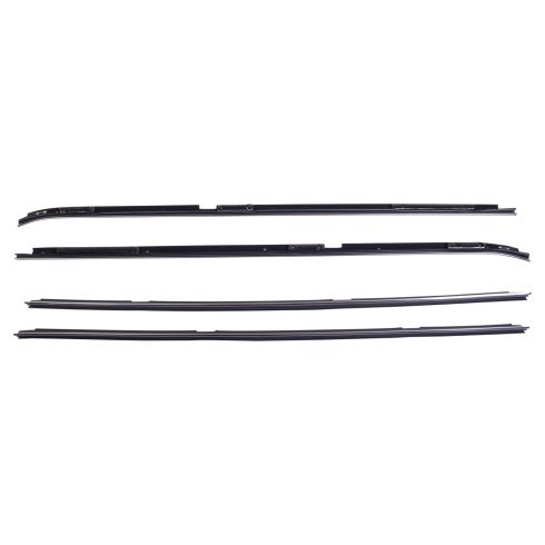 Olds Driver & Passenger Side 4 Piece Door Window Belt Weatherstrip Kit Fairchild Automotive KG2114
