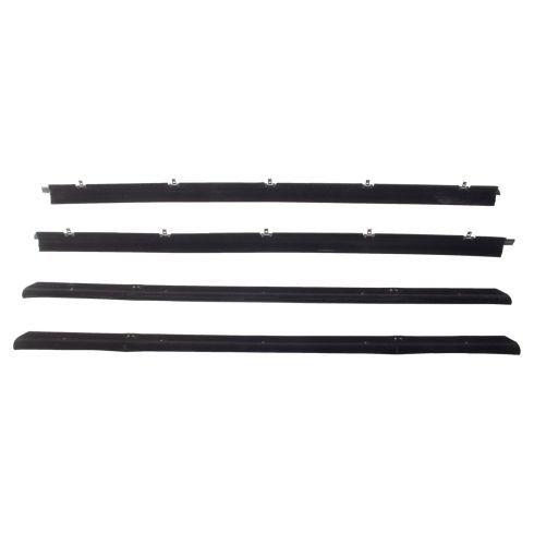 Chevrolet GMC Olds Driver & Passenger Side 8 Piece Door Window Belt Weatherstrip Kit Fairchild Automotive KG1001-8