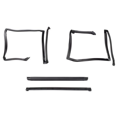1982-92 Chevrolet Camaro Pontiac Firebird Driver & Passenger Side 4 Piece T-Top Weatherstrip Seal Kit Fairchild Automotive KG4041