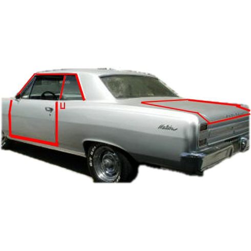 Chevrolet Buick 9 Piece Weatherstrip Seal Kit DIY Solutions WSS00495