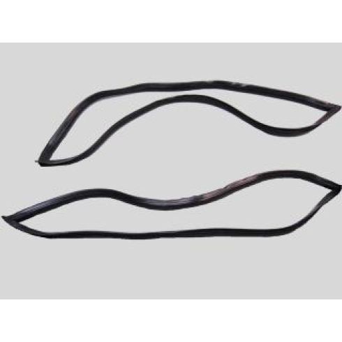 1980-96 Ford Bronco with Fiberglass Roof without Molding Quarter Glass Window Weatherstrip Seal 2 Piece Set Fairchild Automotive 1AWSK00287