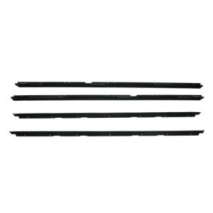 1981-88 Chevrolet Monte Carlo with Chrome Bead without Molding Front Driver & Passenger Side Inner & Outer 4 Piece Window Sweep Set Fairchild Automotive KG2043