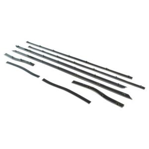 1965-66 Ford Mustang Front & Rear Inner & Outer 8 Piece Window Sweep Set Fairchild Automotive KF2077
