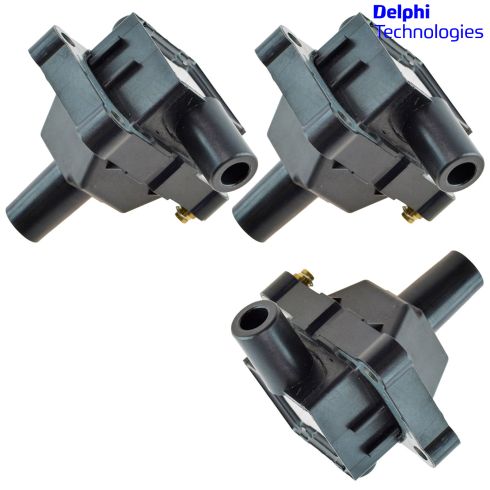 Mercedes Benz 3 Piece Ignition Coil Set Delphi DEERK00021