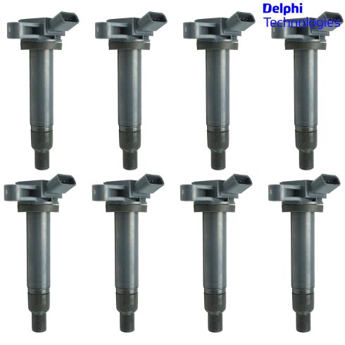 Toyota Lexus 8 Piece Ignition Coil Set Delphi DEERK00037