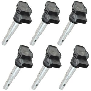 2011-15 Audi Q5 L4 2.0L Turbo 6 Piece Ignition Coil Set Delphi DEERK00061