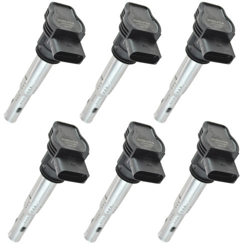 2011-15 Audi Q5 L4 2.0L Turbo 6 Piece Ignition Coil Set Delphi DEERK00061