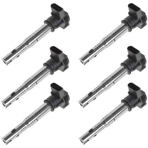 2011-15 Audi Q5 L4 2.0L Turbo 6 Piece Ignition Coil Set Delphi DEERK00061